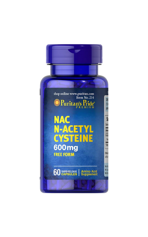 Puritan's Pride Nac N Acetyl Cysteine  600mg 60 Capsules